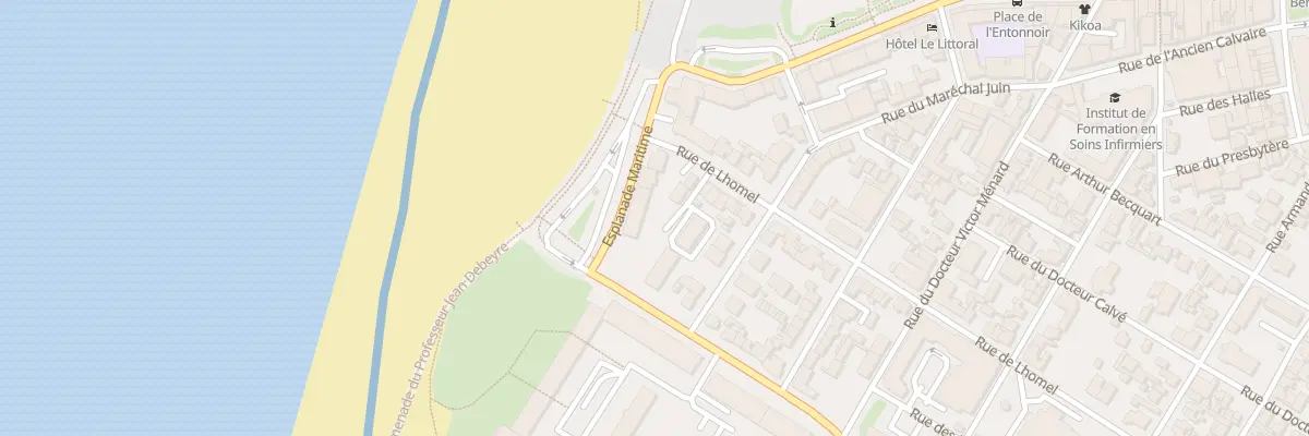 Plan du 4 Esp Maritime à Berck