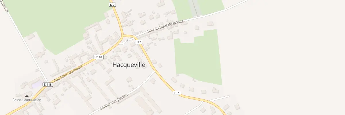 Plan du 7 Rue du Bout de la Ville à Hacqueville