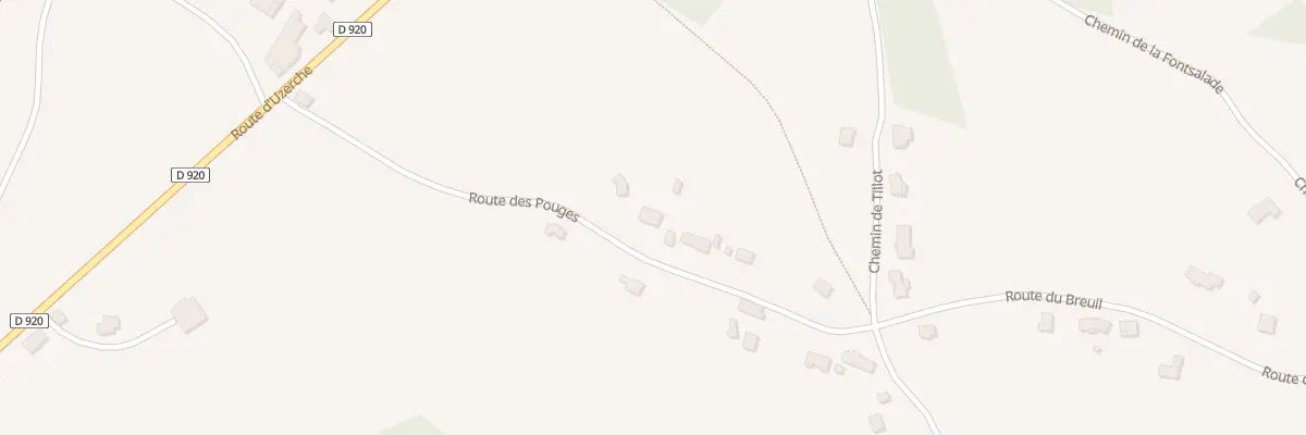 Plan du 5 Rte Des Pouges à Sadroc