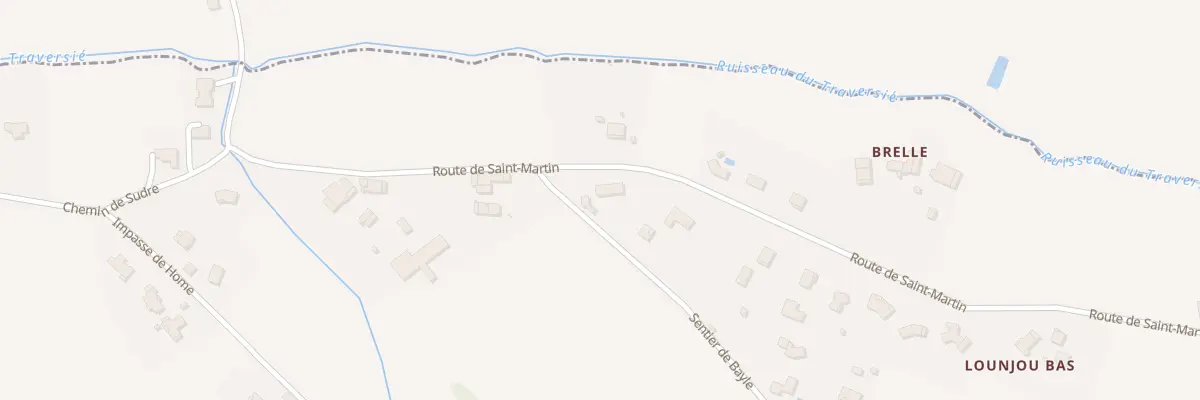 Plan du 416 Rte de Saint Martin à Caussade
