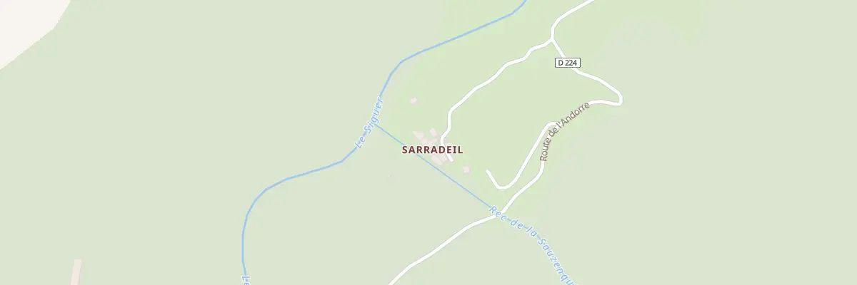 Plan du 136 Sarradeil à Siguer