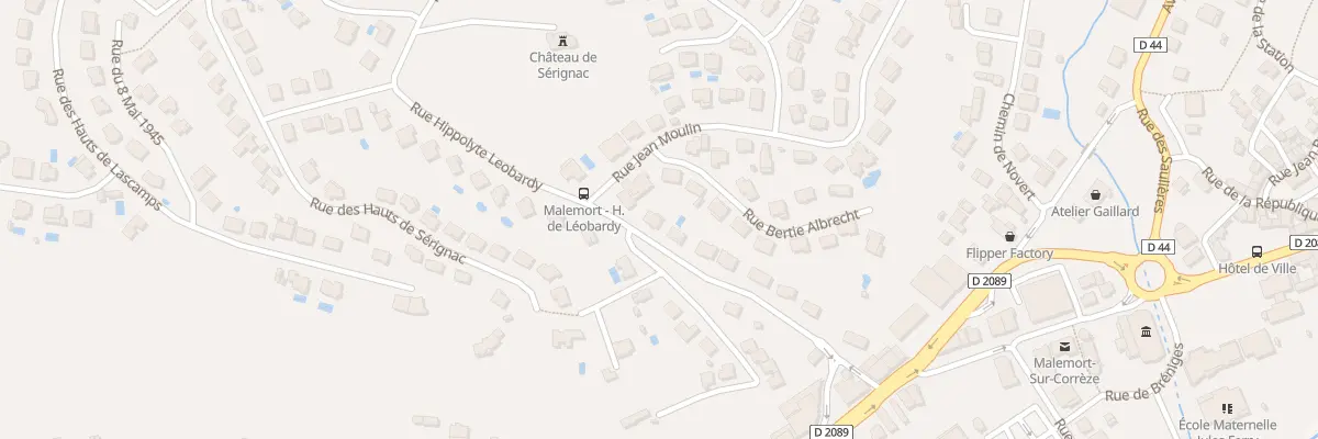 Plan du 20 Rue Hippolyte De Léobardy à Malemort