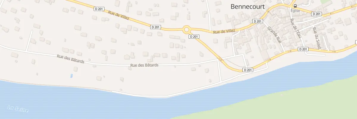 Plan du 12 Rue des Batards à Bennecourt