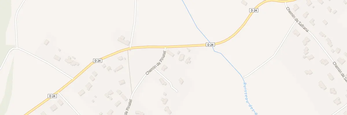Plan du 1 Che de Pinatel à Montgiscard