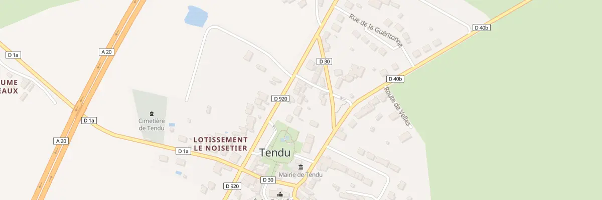 Plan du 12 Rte de Paris à Tendu