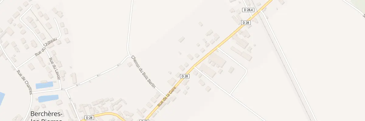 Plan du 19 Rue de la Gare à Berchères-les-Pierres