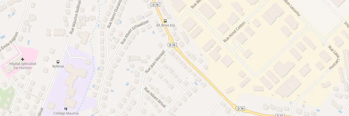 Plan du 68 Rue Daniel De Cosnac à Brive-la-Gaillarde