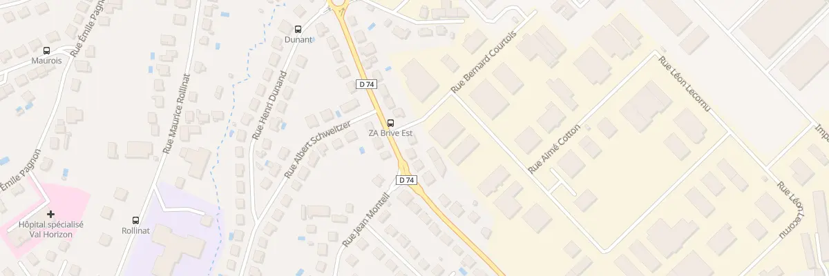 Plan du 35 Rue Daniel De Cosnac à Brive-la-Gaillarde