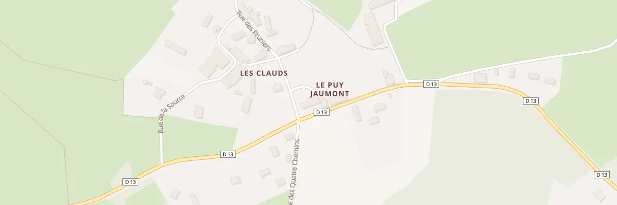Plan du 2 Rue des Pruniers à Champnétery