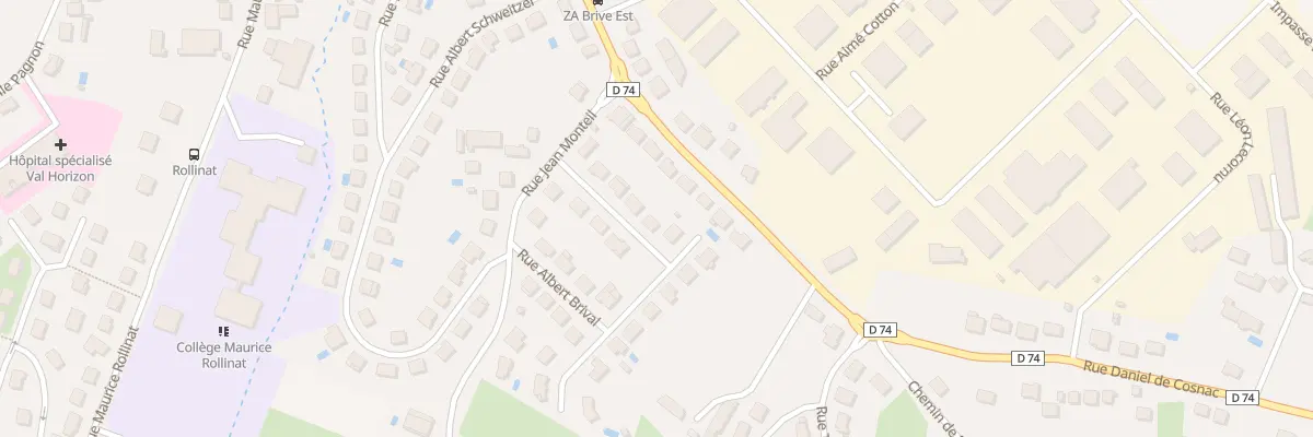 Plan du 9 Rue Jean Segurel à Brive-la-Gaillarde