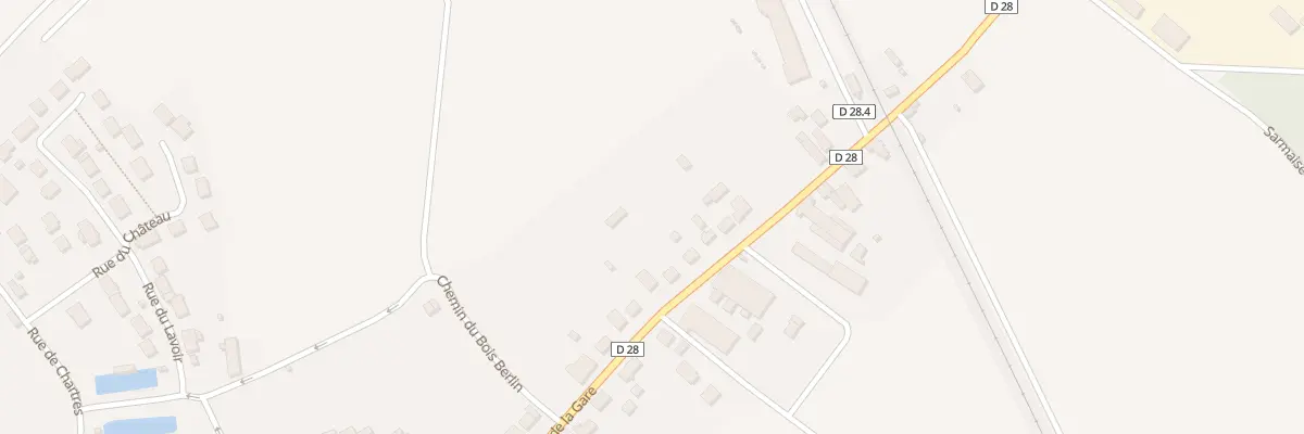 Plan du 23 Rue de la Gare à Berchères-les-Pierres