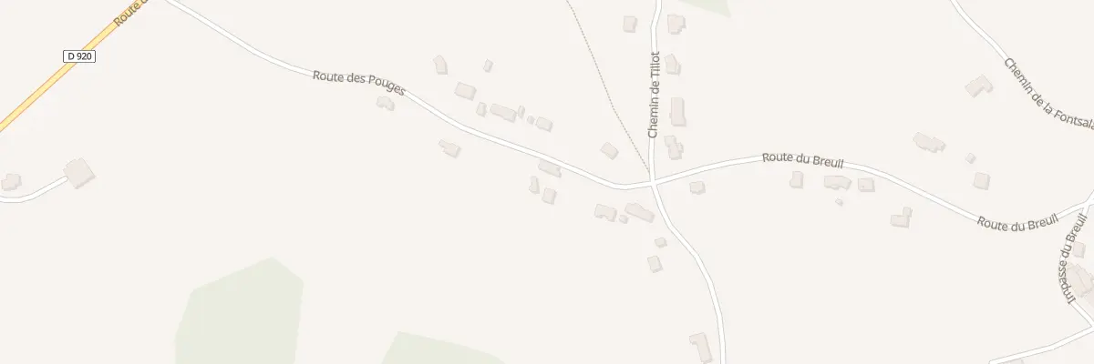Plan du 12 Rte Des Pouges à Sadroc