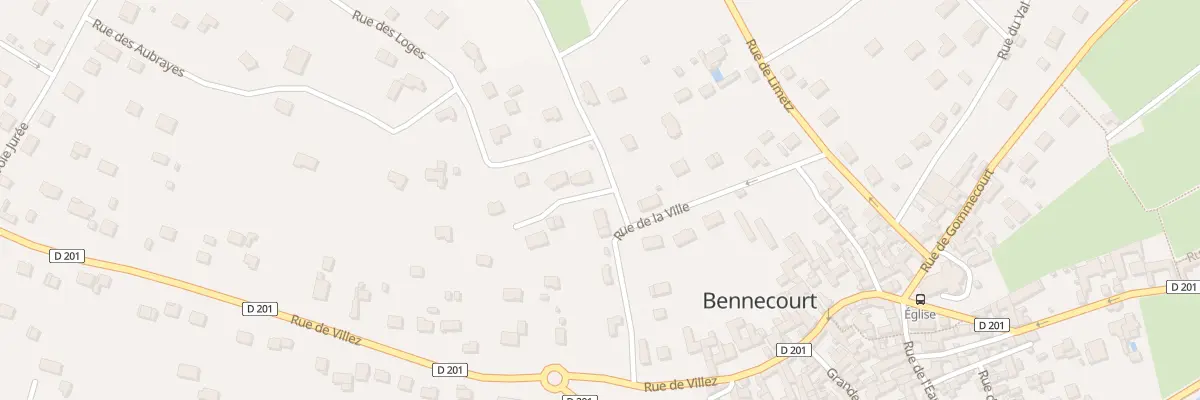 Plan du 1B Che du Clos à Bennecourt