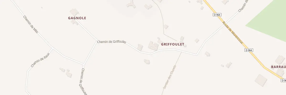 Plan du 360 Che de Griffoulet à Caussade