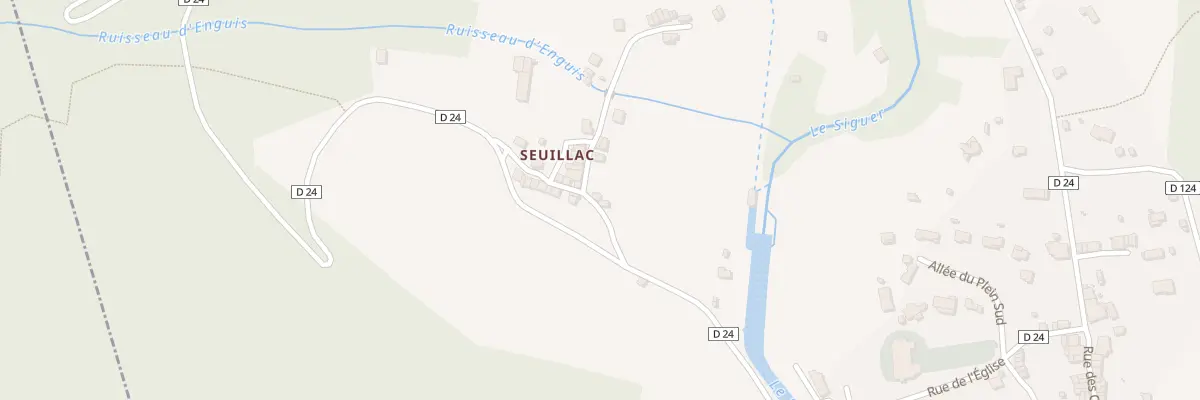 Plan du 170 Seuillac à Siguer