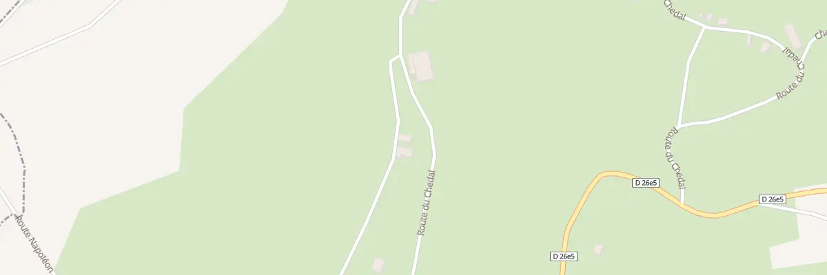 Plan du 1070 Rte du Chedal à Condat-sur-Ganaveix