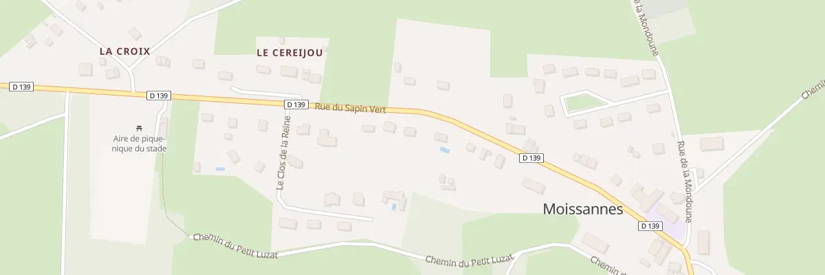 Plan du 5002E La Fourne à Moissannes