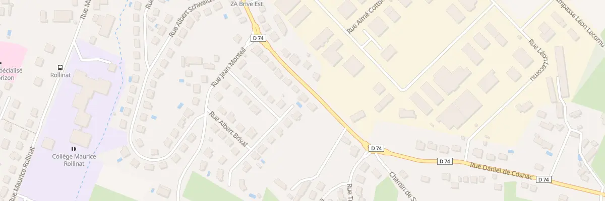 Plan du 78 Rue Daniel De Cosnac à Brive-la-Gaillarde