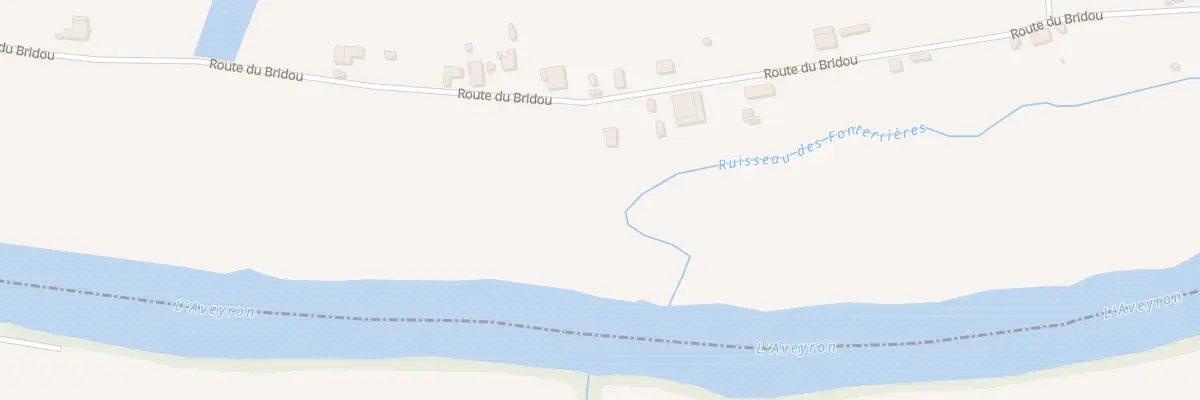 Plan du 1740 Rte du Bridou à Bioule