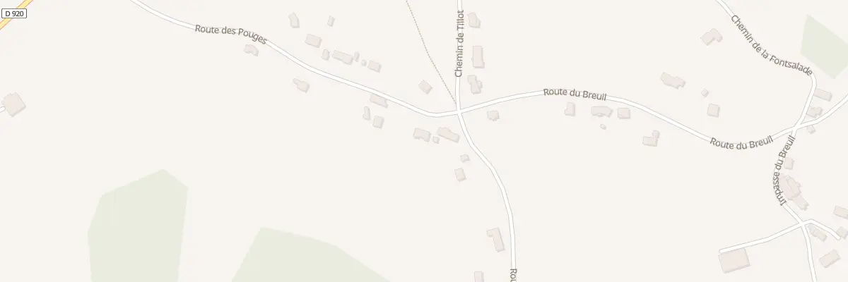 Plan du 16 Rte Des Pouges à Sadroc