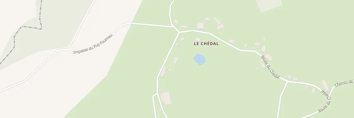 Plan du 859 Rte du Chedal à Condat-sur-Ganaveix