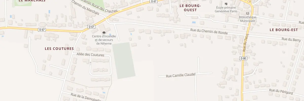 Plan du 11 Rue du Chem de Ronde à Niherne