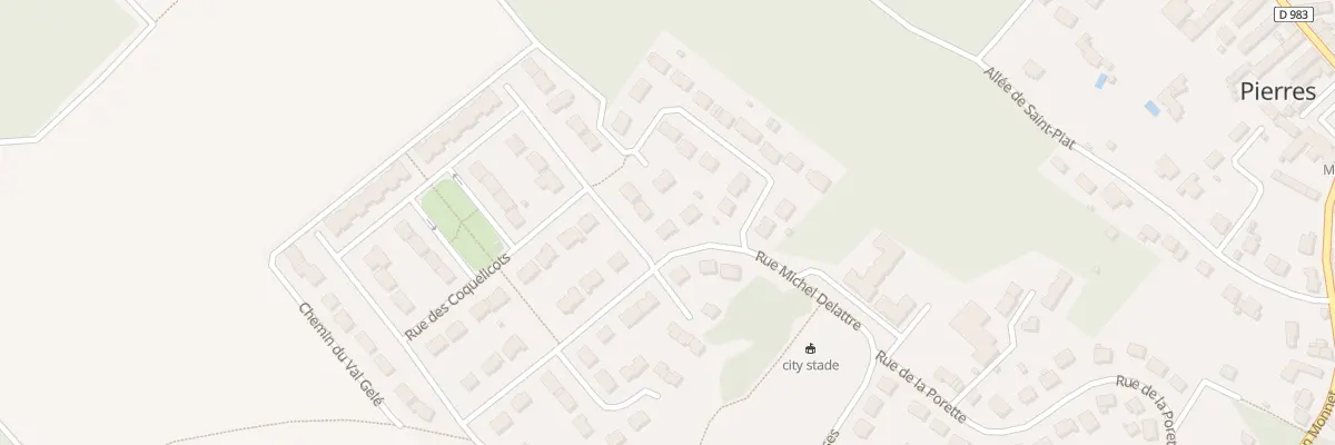 Plan du 6 Rue Michel Delattre à Pierres