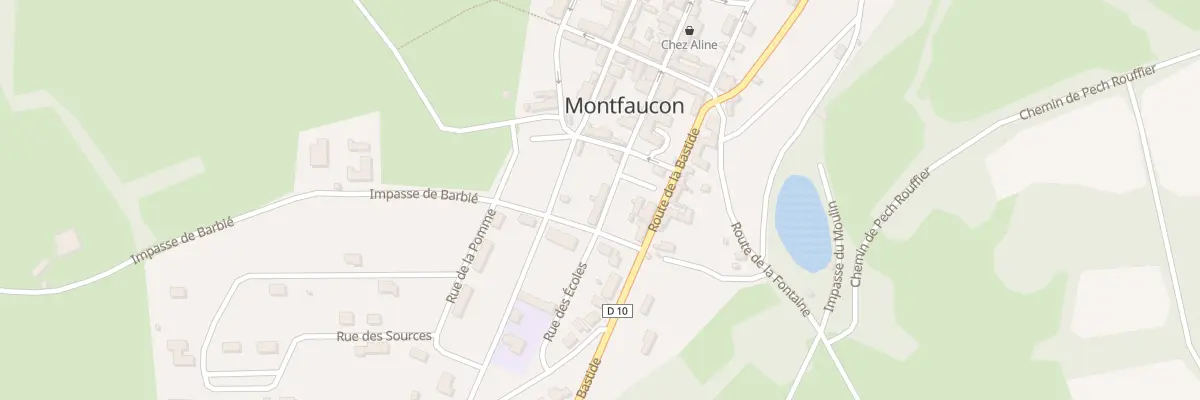 Plan du 23 Rue Drèche à Montfaucon