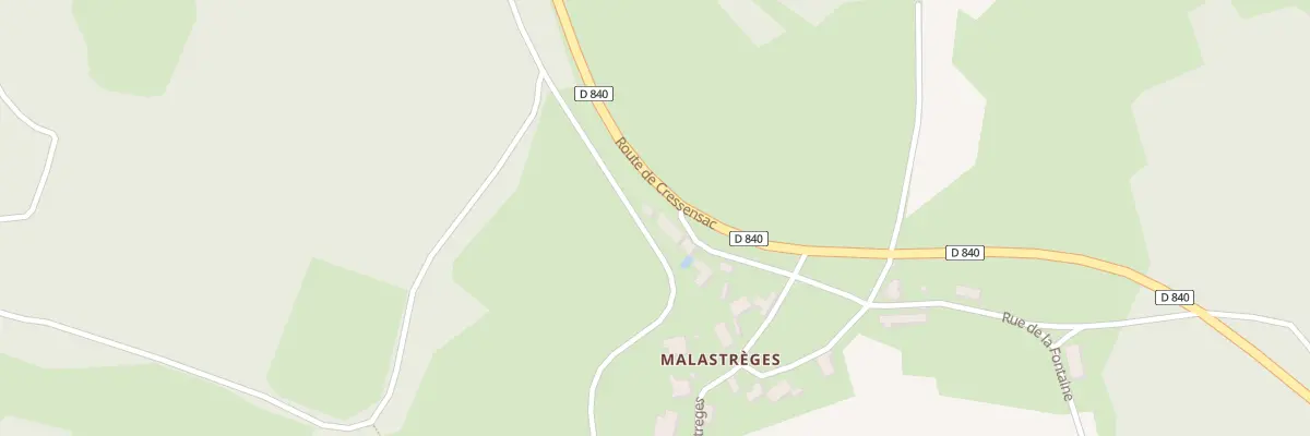 Plan du 455 Rue de Malastreges à Cuzance
