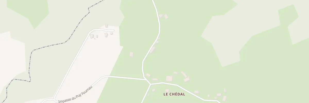 Plan du 5283 Le Chedal à Condat-sur-Ganaveix