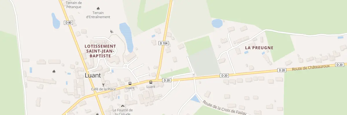 Plan du 4 Rte de Saint-maur à Luant