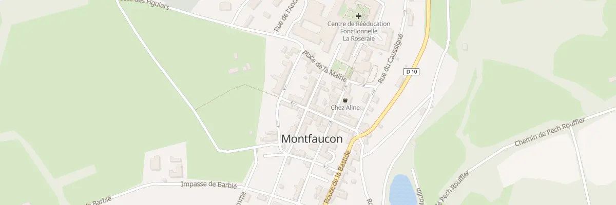 Plan du 9 Rue du Petit Séminaire à Montfaucon