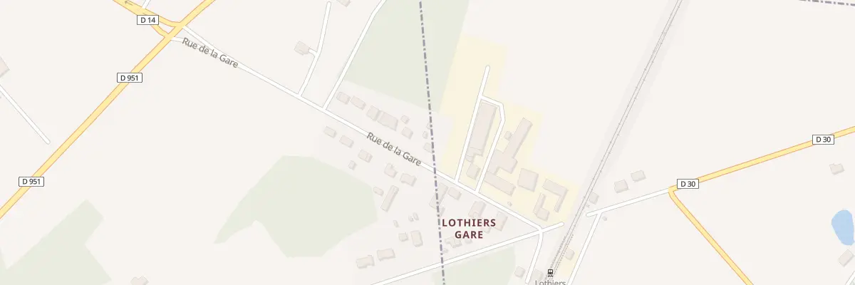 Plan du 21 Lothiers Gare à La Pérouille