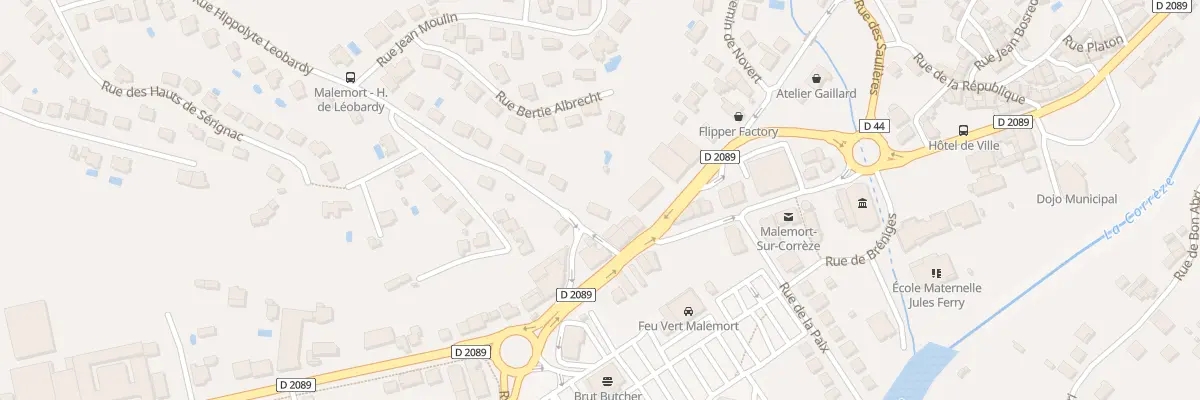 Plan du 6 Rue Hippolyte De Léobardy à Malemort