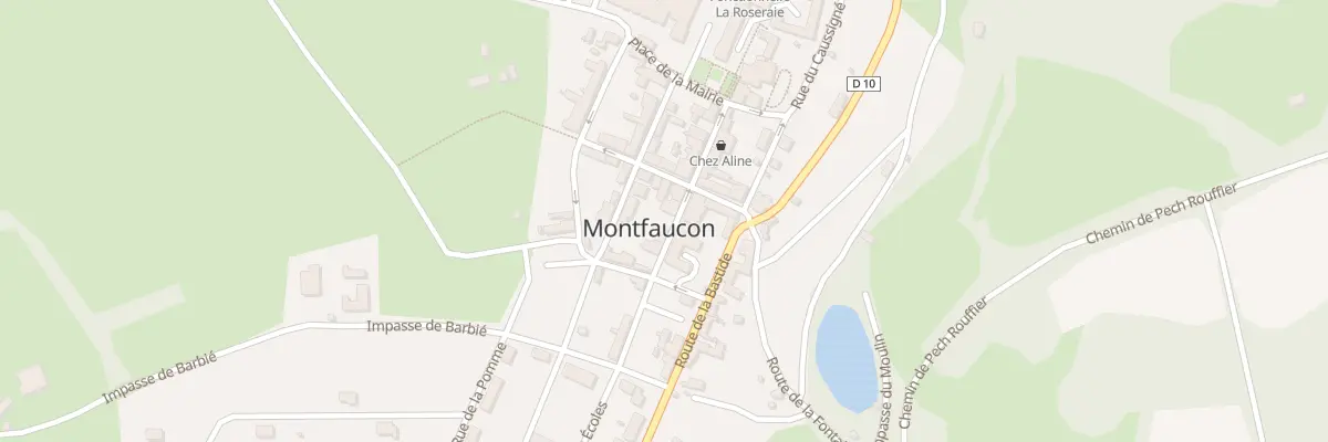 Plan du 13 Rue Drèche à Montfaucon