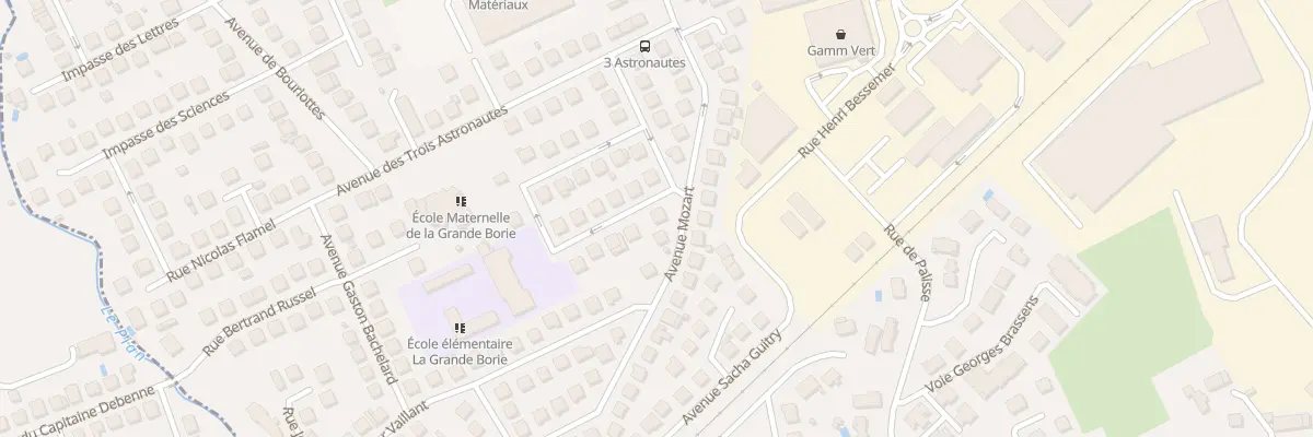 Plan du 1 Rue Saint Saens à Malemort