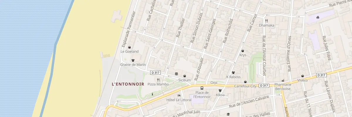 Plan du 10 Rue Thellier à Berck