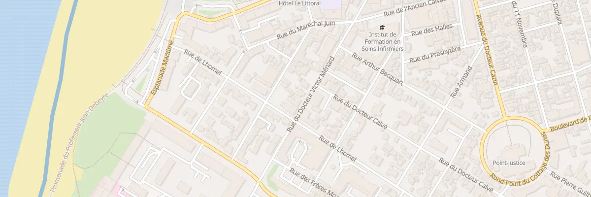 Plan du 28 Rue Docteur Victor Menard à Berck