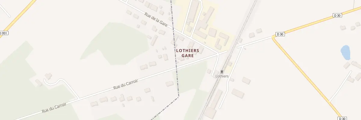Plan du 5120 Gare de Lothiers à La Pérouille