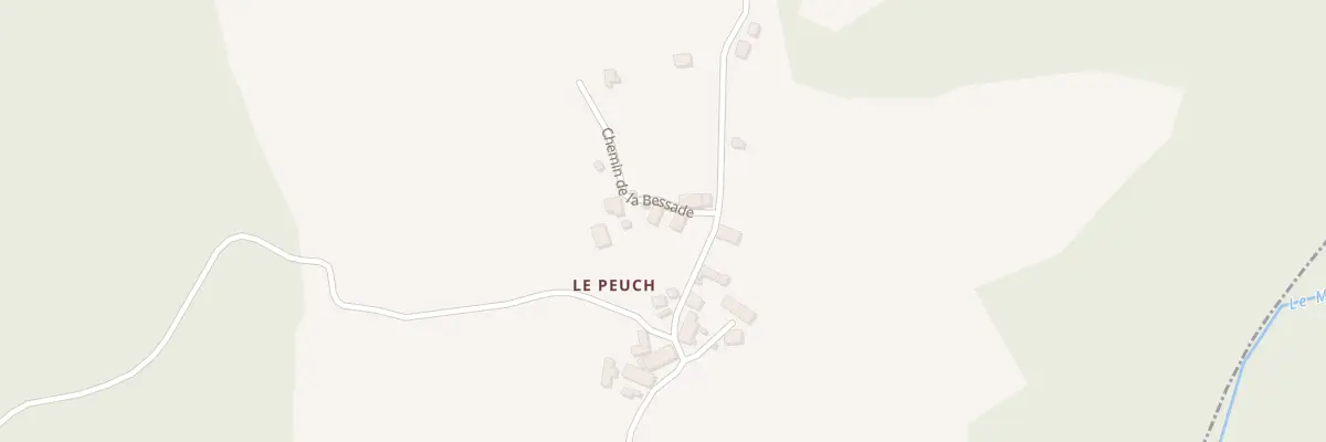 Plan du 2 Che De La Bessade à Sadroc