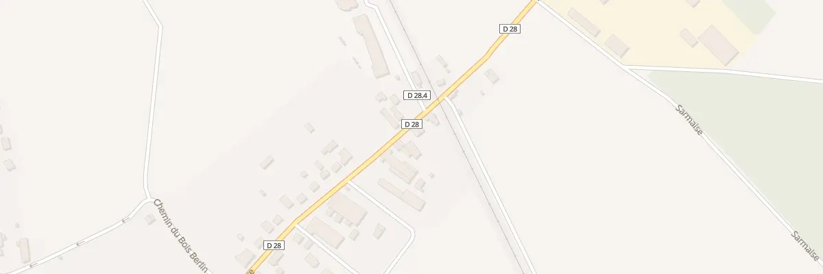 Plan du 24 Rue de la Gare à Berchères-les-Pierres