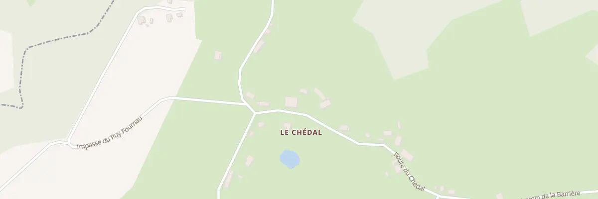Plan du 5284A Le Chedal à Condat-sur-Ganaveix