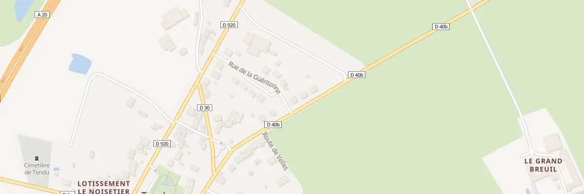 Plan du 5 Rte de Velles à Tendu