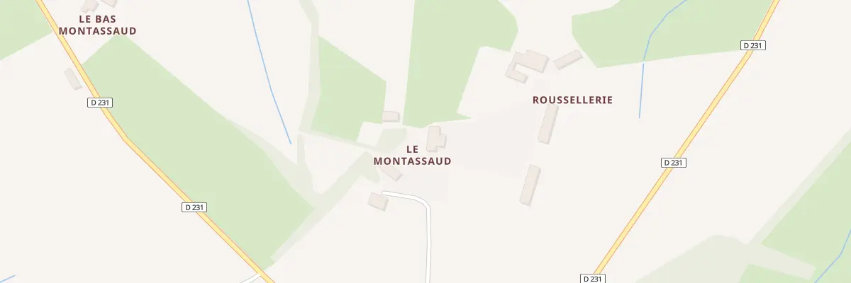 Plan du 1 Montassaud à Champnétery