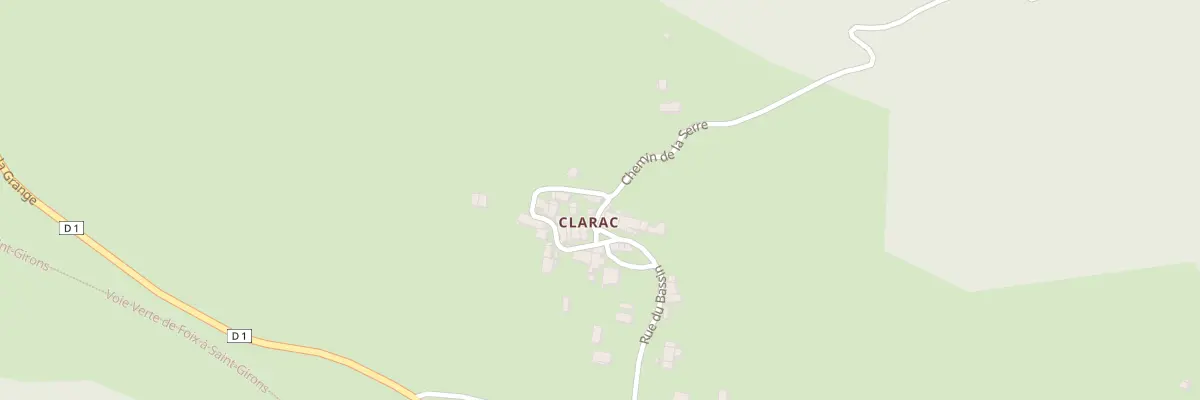 Plan du 105 Clarac à Baulou