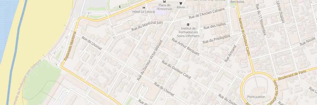 Plan du 21 Rue Docteur Victor Menard à Berck