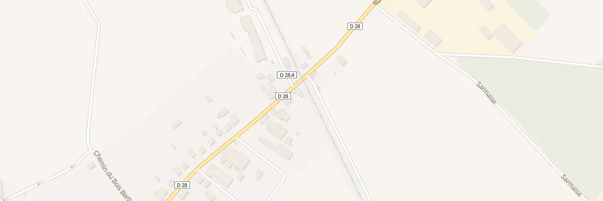 Plan du 26 Rue de la Gare à Berchères-les-Pierres