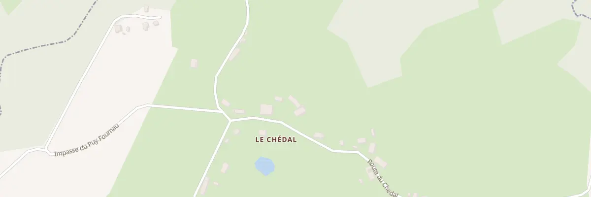 Plan du 5284 Le Chedal à Condat-sur-Ganaveix