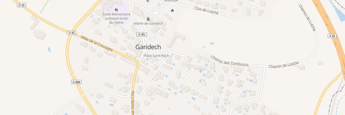 Plan du 1 Rue du Château à Garidech