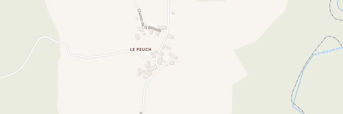 Plan du 5489 Le Peuch à Sadroc